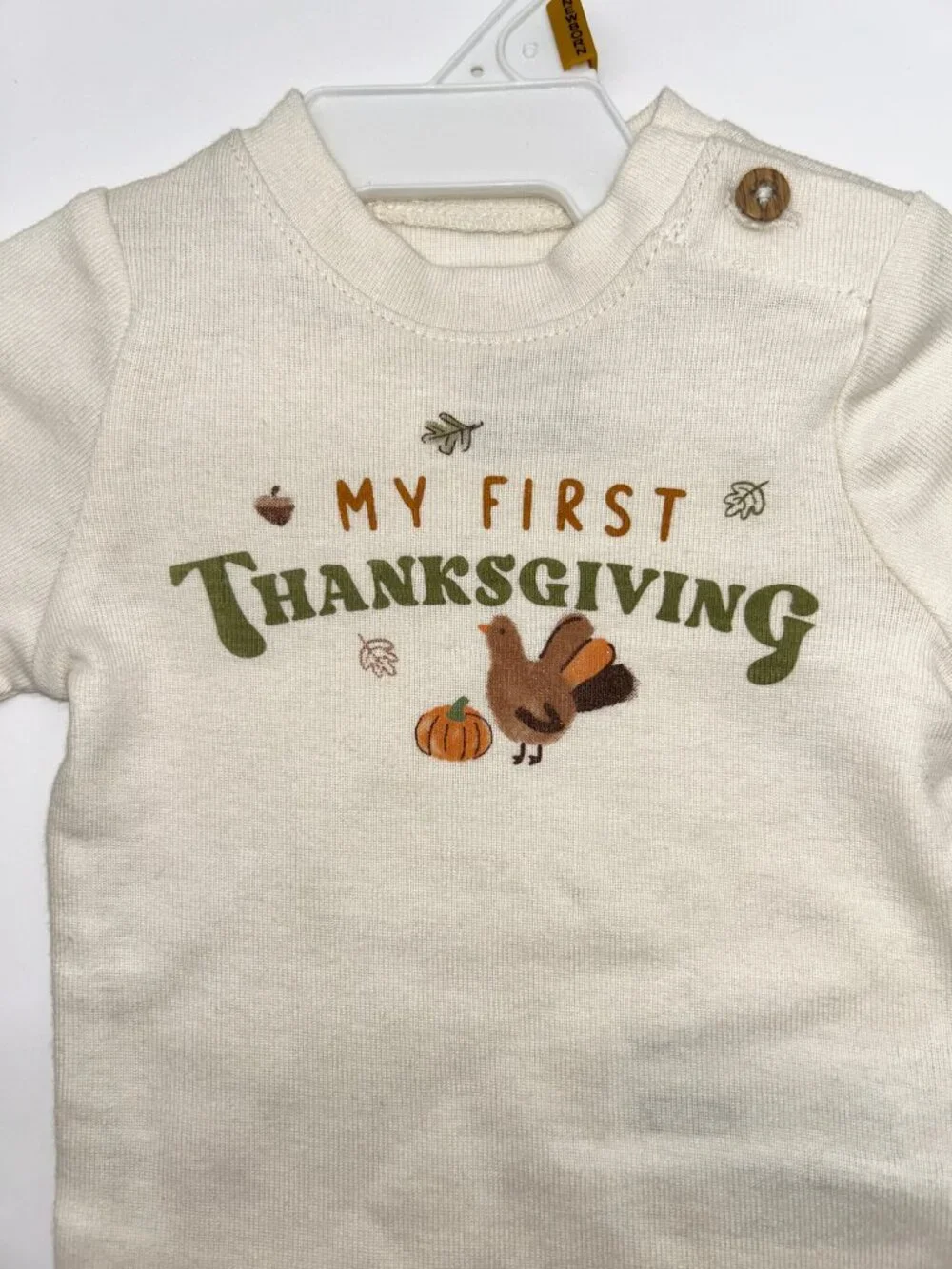 Carter's Unisex Newborn Long Sleeve First Thanksgiving Bodysuit
